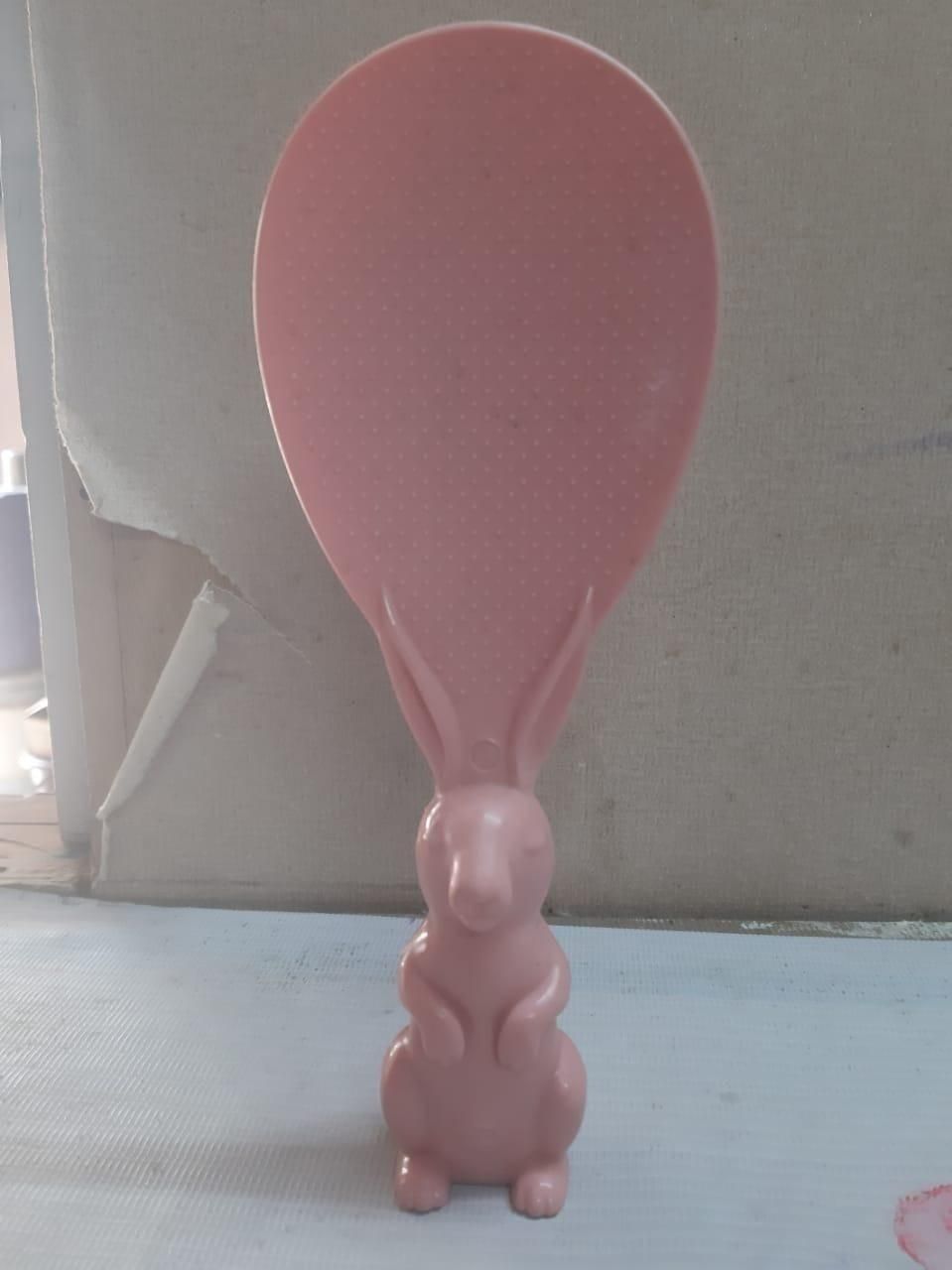 Rabbit Standing Non-Stick, Vertical Kitchen Serving Spoon (Pack of 3)